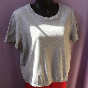 Who what wear cropped grey tee